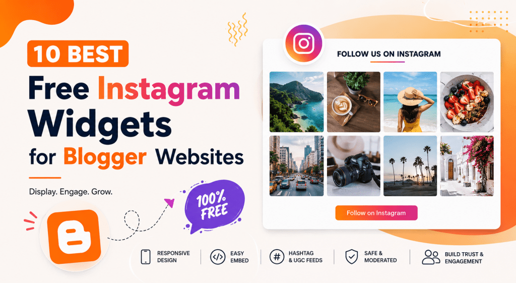 10 Best Free Instagram Widgets for Blogger&nbsp;Websites