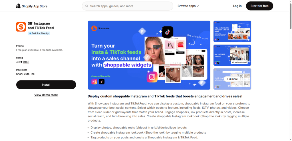 Showcase: Insta & TikTok Feed
